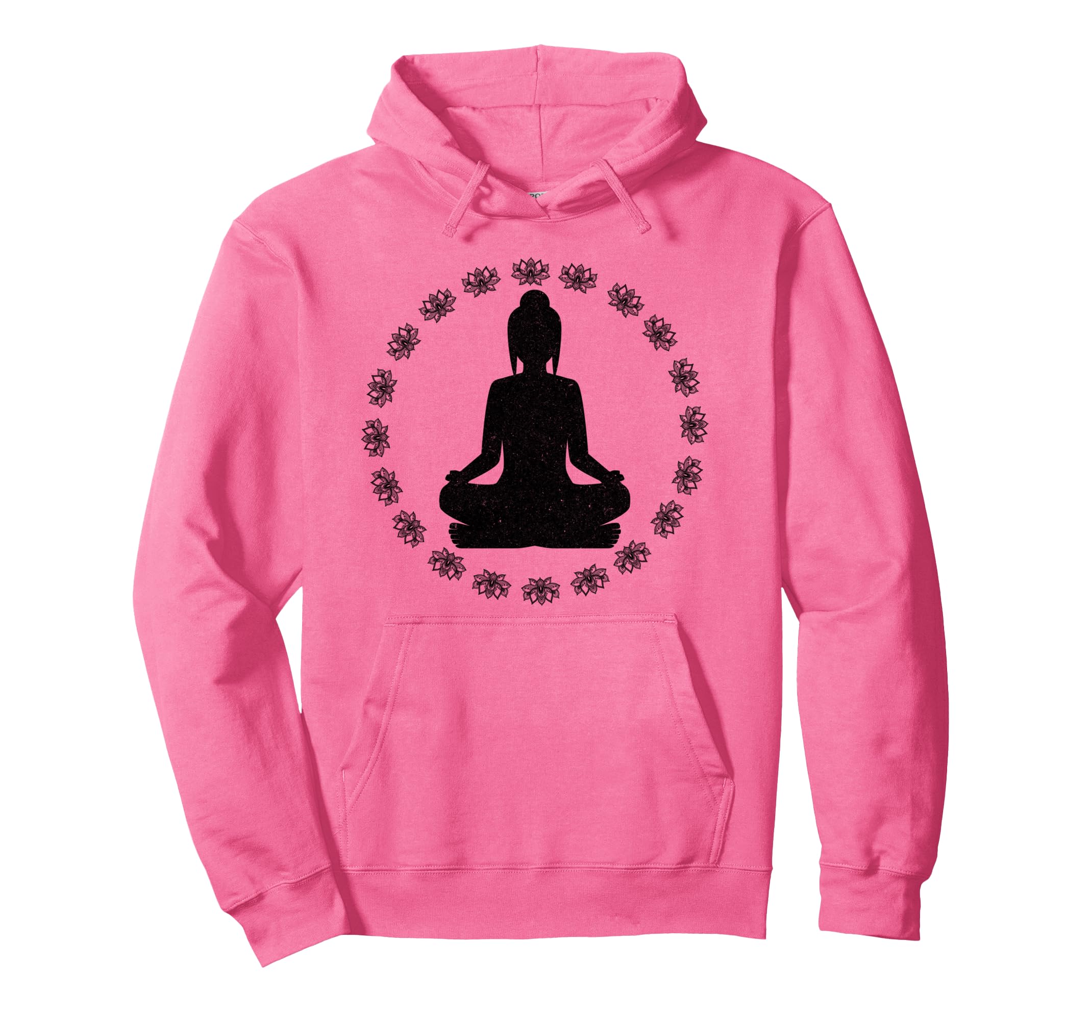 Yoga Spiritual Meditation Pose Lotus Hoodie - Graphic Print for Adults - T-Shirt, Sweatshirt, Hoodie