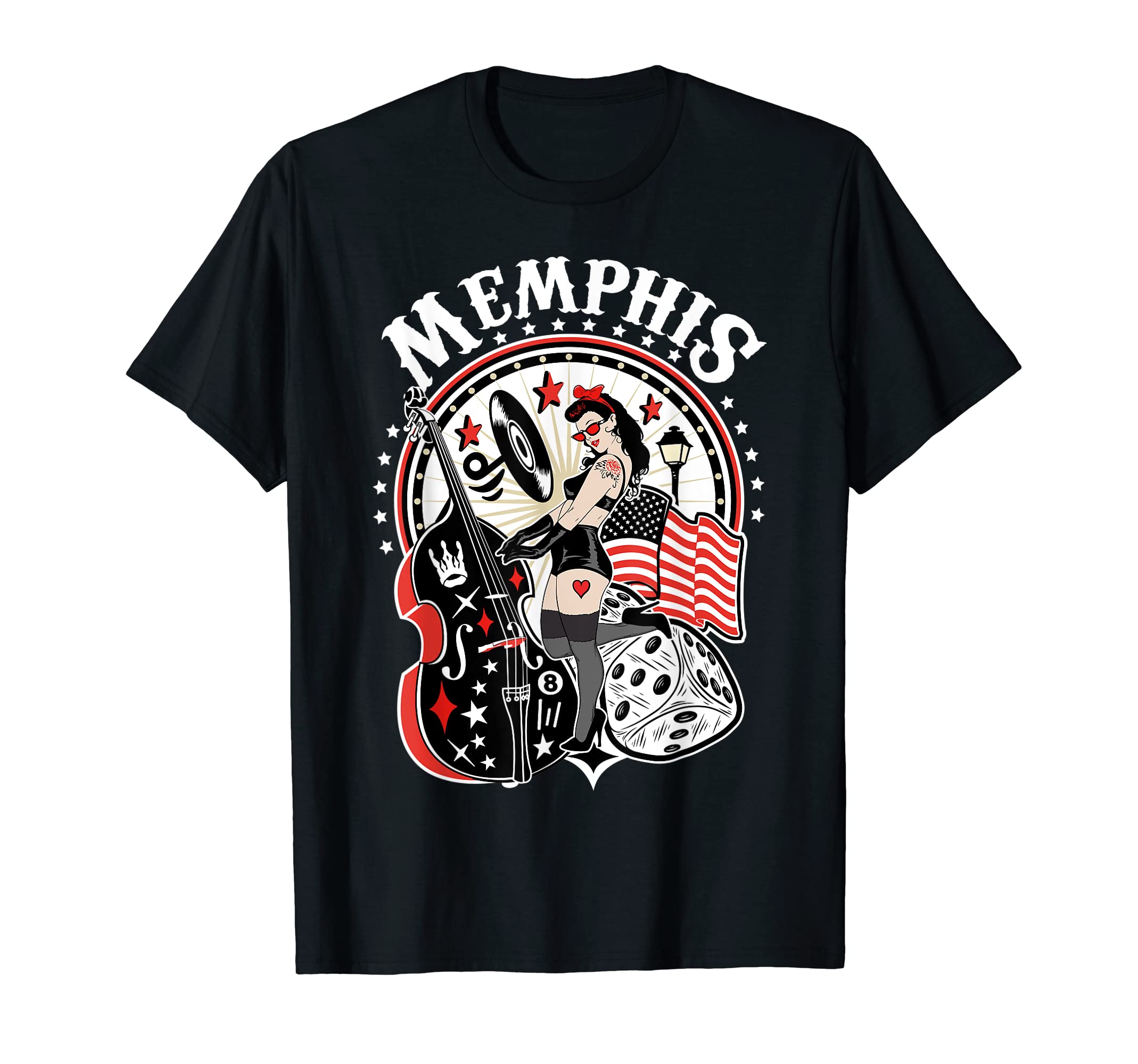 Rockabilly Pin Up 50S Sock Hop T-Shirt - Casual Everyday Wear for Adults - T-Shirt, Sweatshirt, Hoodie