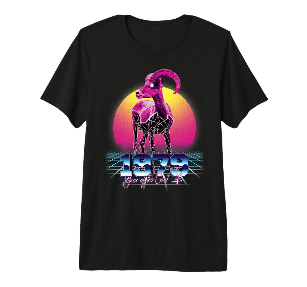 1979 Year Goat 80S Chinese Zodiac Birthday T-Shirt - Graphic Print Unisex - T-Shirt, Sweatshirt, Hoodie