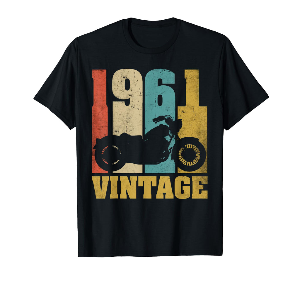 1961 Motorcycle 65Th Birthday Gift Biker T-Shirt - Aesthetic Graphic Unisex - T-Shirt, Sweatshirt, Hoodie