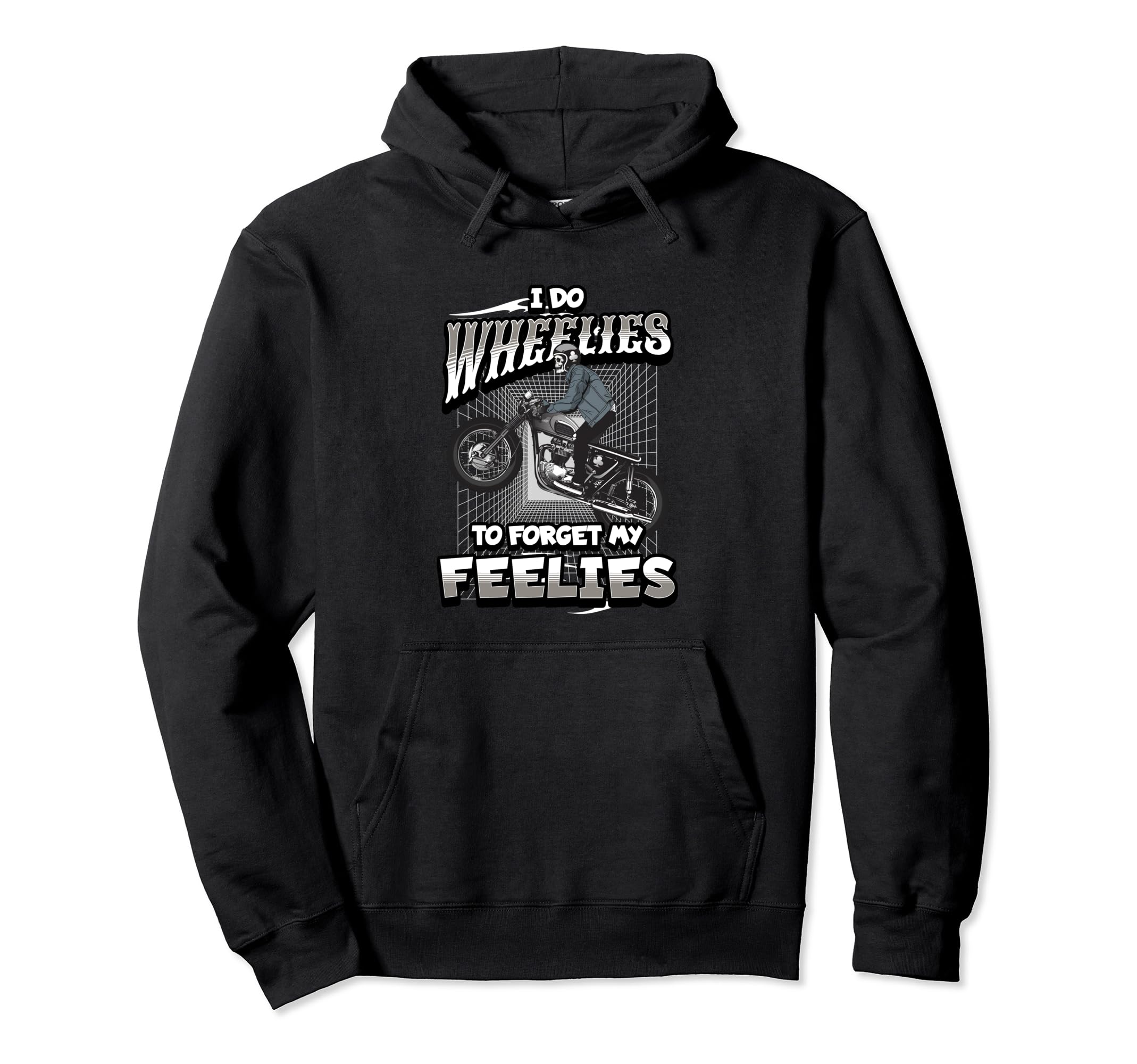 Biker Motorcycle Motorcycle Funny Hoodie - Fun Novelty Design Unisex - T-Shirt, Sweatshirt, Hoodie