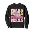 Verna Name Roller Skating Hobby Sweatshirt - Aesthetic Graphic Unisex - T-Shirt, Sweatshirt, Hoodie