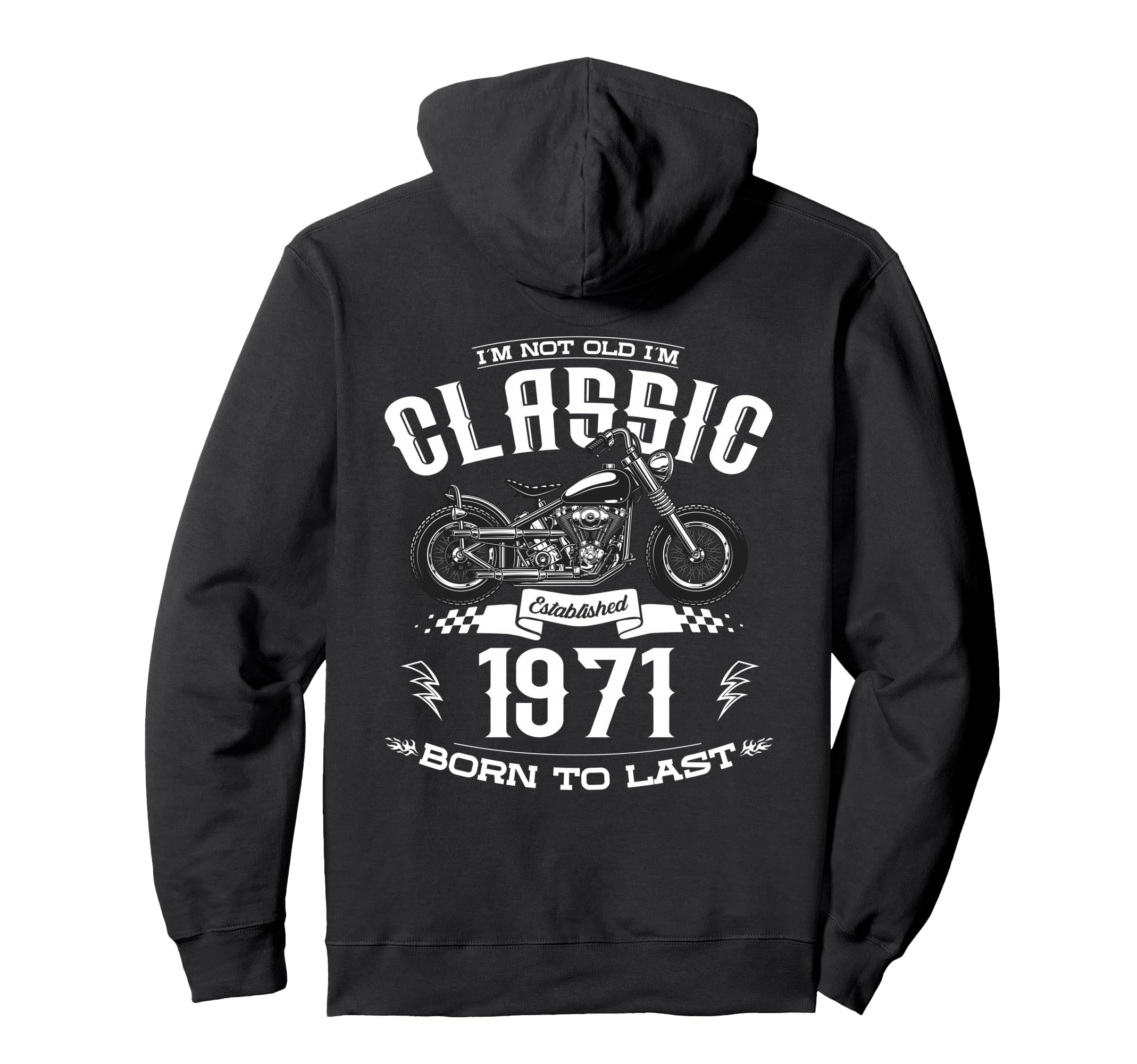 55Th Birthday Motorcycle Motorcyclist Hoodie - Trendy Graphic Men Women - T-Shirt, Sweatshirt, Hoodie