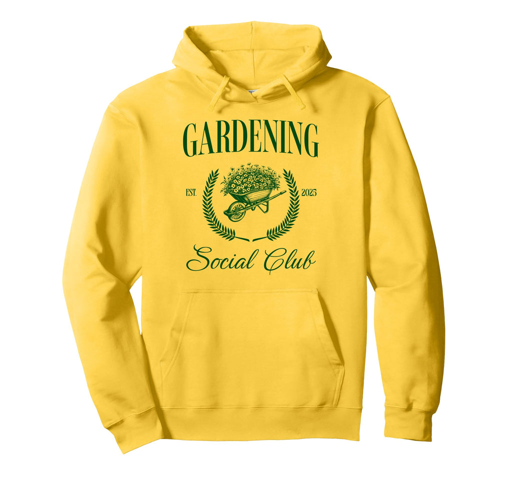 Gardening Social Club Hoodie - Aesthetic Graphic for Adults - T-Shirt, Sweatshirt, Hoodie