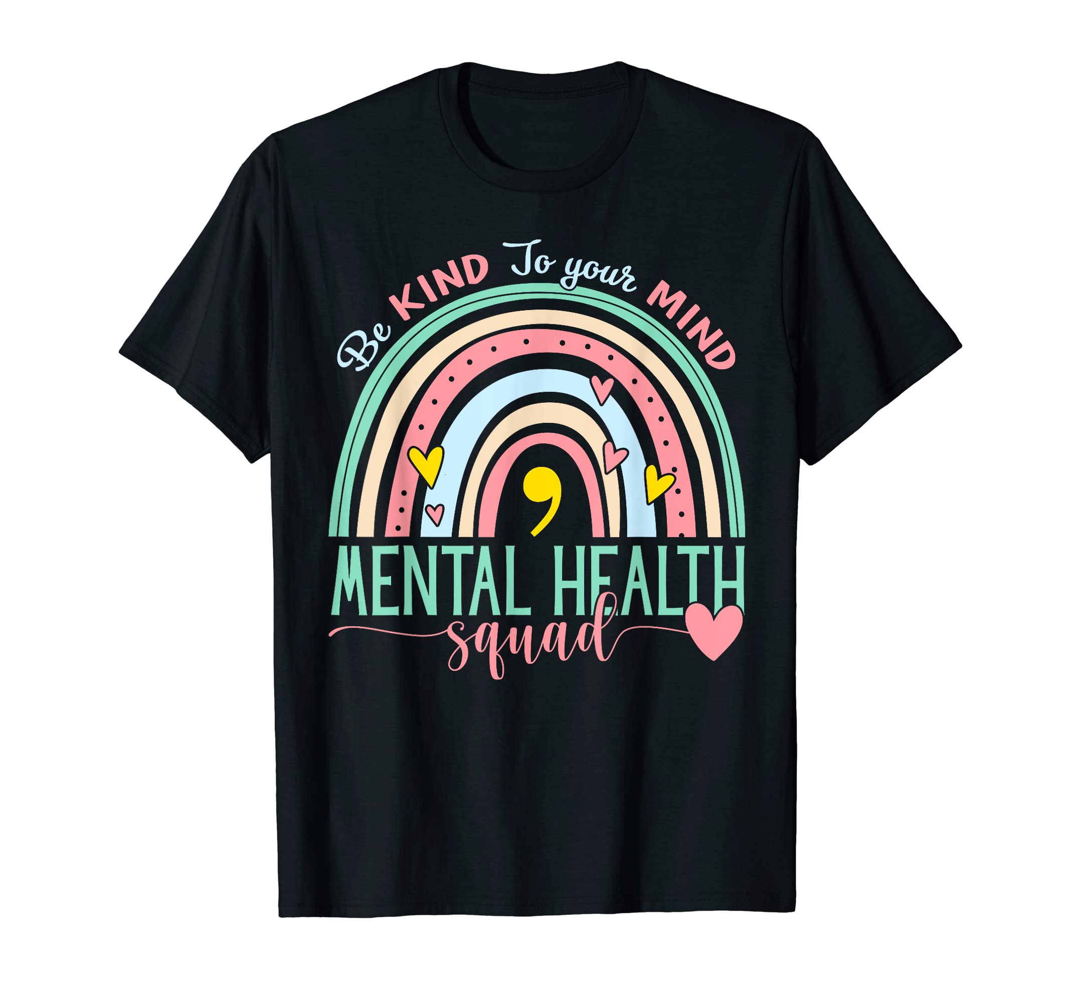 Mental Health Squad Brain T-Shirt - Casual Everyday Wear for Adults - T-Shirt, Sweatshirt, Hoodie