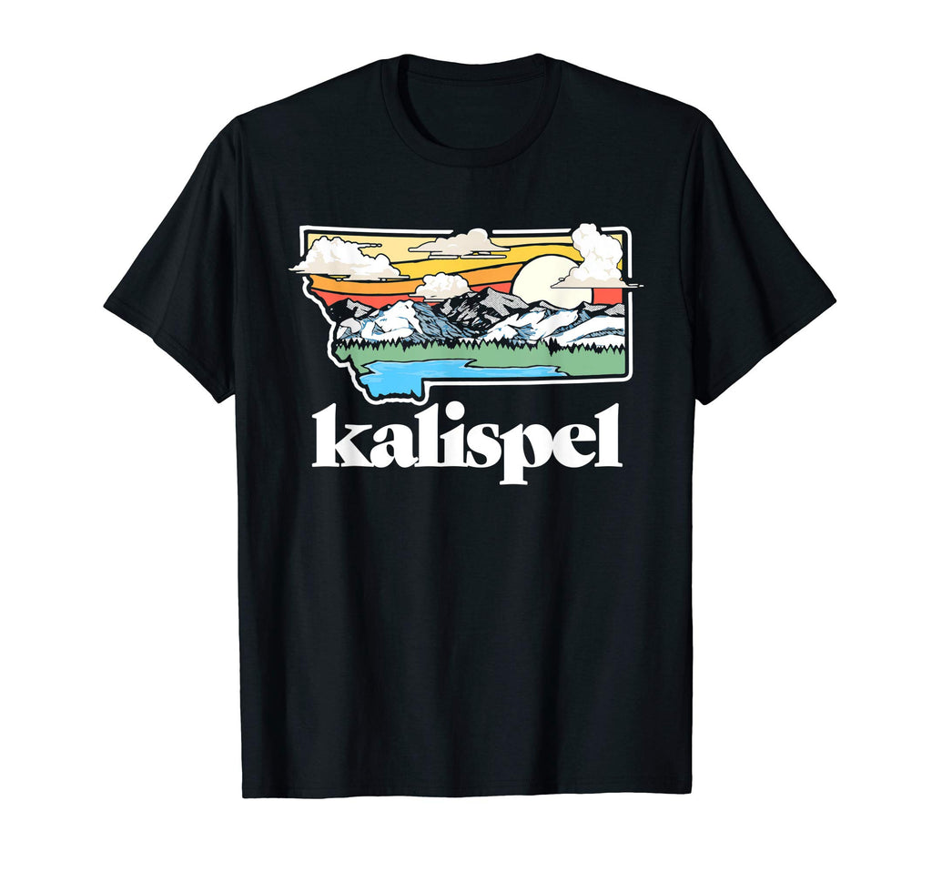 Kalispel Montana Outdoors Mountains Nature T-Shirt - Graphic Print Unisex - T-Shirt, Sweatshirt, Hoodie