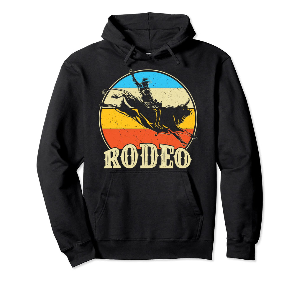 Rodeo Bull Riding Western Cowboy Ranch Hoodie - Trendy Graphic for Adults - T-Shirt, Sweatshirt, Hoodie