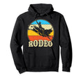 Rodeo Bull Riding Western Cowboy Ranch Hoodie - Trendy Graphic for Adults - T-Shirt, Sweatshirt, Hoodie