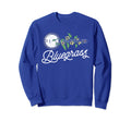 Bluegrass Typography Banjo Vine Flowers Sweatshirt - Unique Graphic Unisex - T-Shirt, Sweatshirt, Hoodie