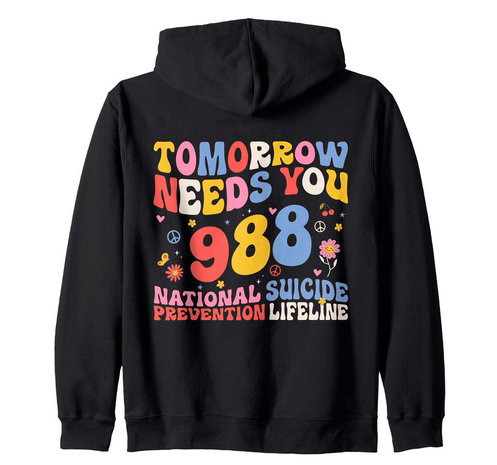 Groovy Mental Health Matters Be Kind Self Hoodie - Minimalist Print Unisex - T-Shirt, Sweatshirt, Hoodie