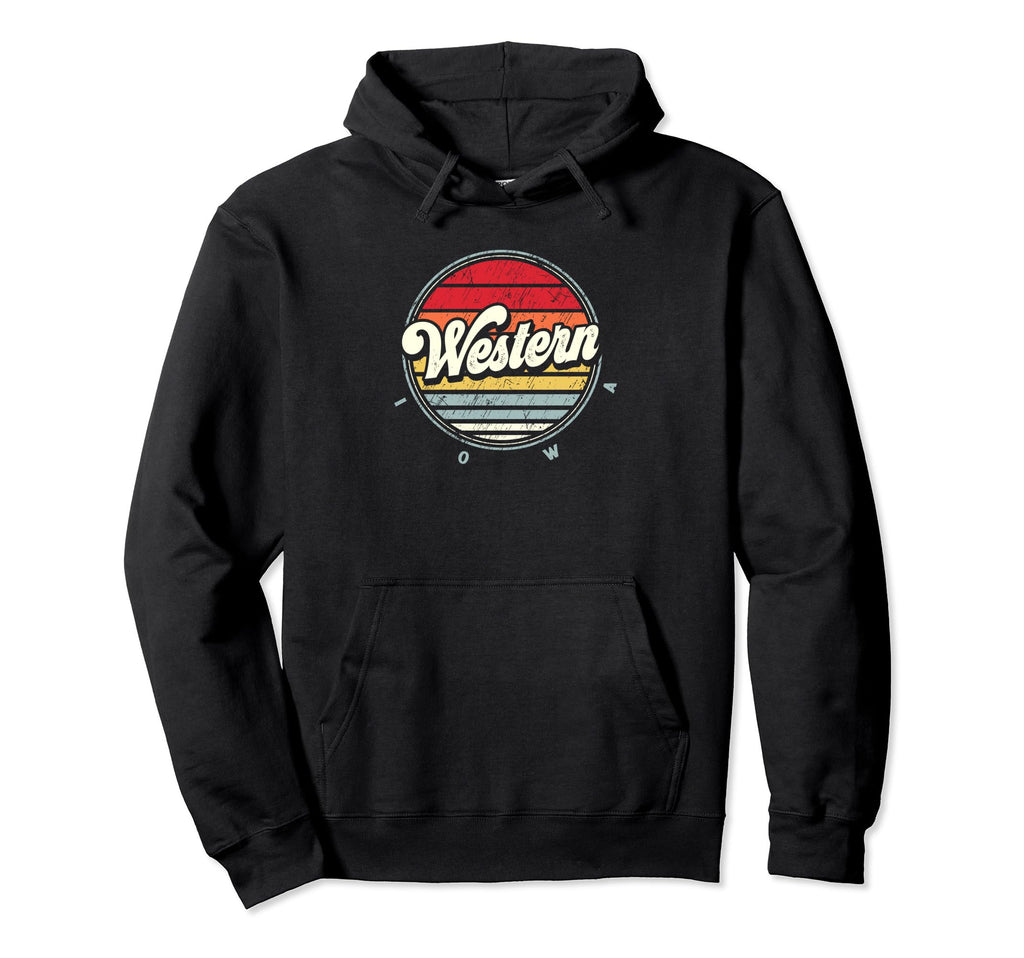 Western Home State 70S Sunset Hoodie - Unique Graphic Men Women - T-Shirt, Sweatshirt, Hoodie