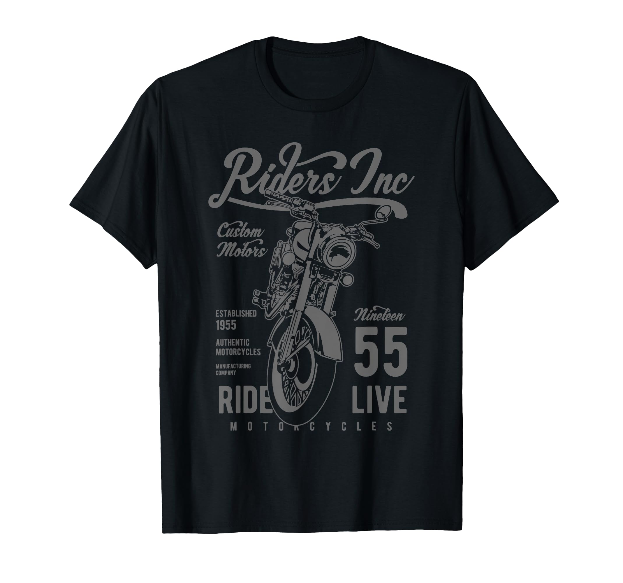 Riders Inc 1955 Motorcycle T-Shirt - Trendy Graphic for Adults - T-Shirt, Sweatshirt, Hoodie