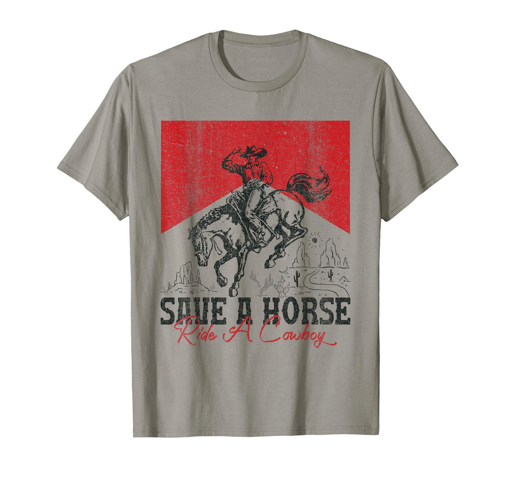Save Horse Ride Cowboy Country Western T-Shirt - Graphic Print for Adults - T-Shirt, Sweatshirt, Hoodie