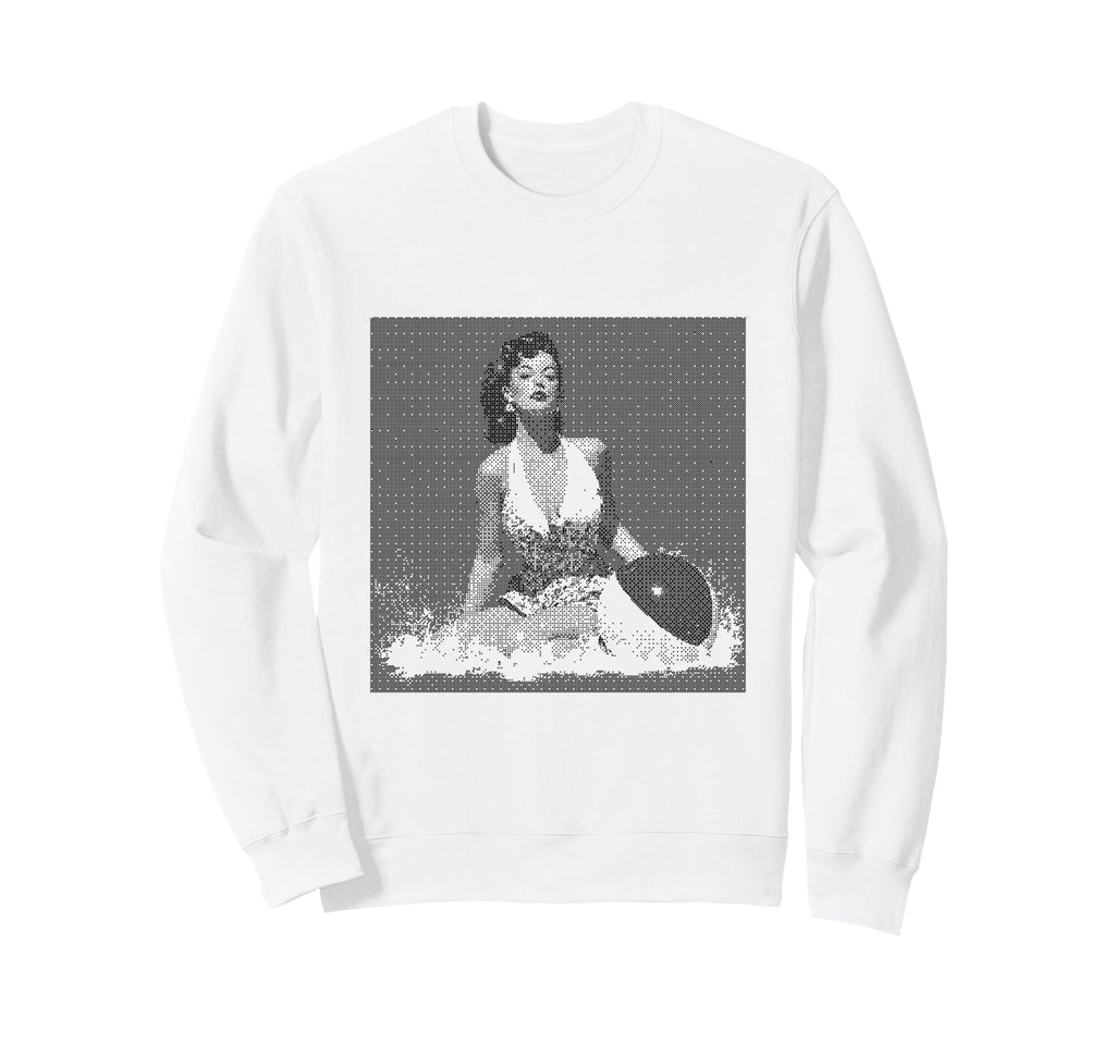 Pin Up Beach Art Sweatshirt - Unique Graphic Men Women - T-Shirt, Sweatshirt, Hoodie