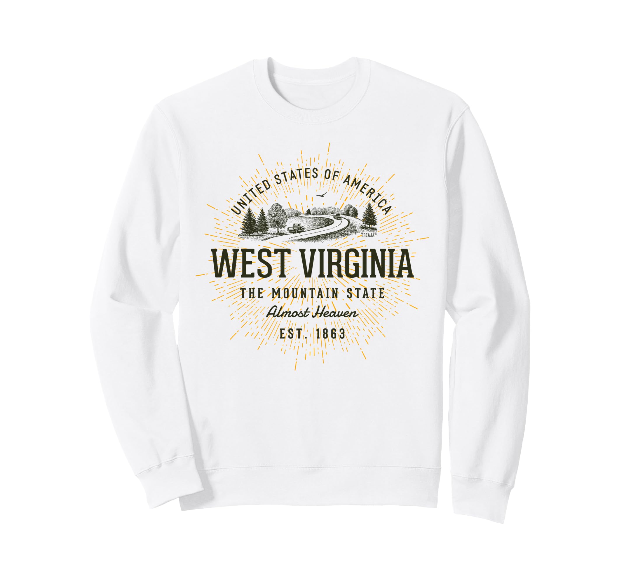 West Virginia Sweatshirt - Casual Everyday Wear Unisex - T-Shirt, Sweatshirt, Hoodie