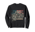 Distressed American Flag Sweatshirt - Minimalist Print Men Women - T-Shirt, Sweatshirt, Hoodie