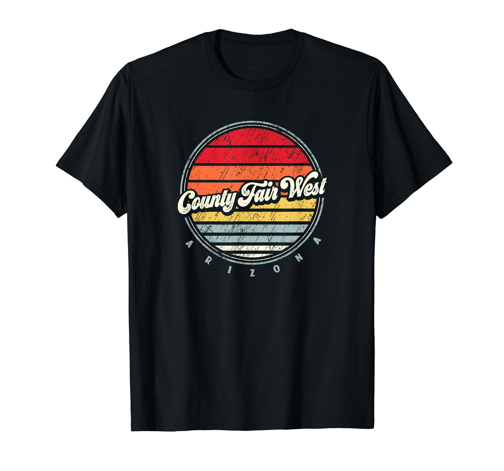 County Fair West Home State 70S Sunset T-Shirt - Streetwear Style Men Women - T-Shirt, Sweatshirt, Hoodie