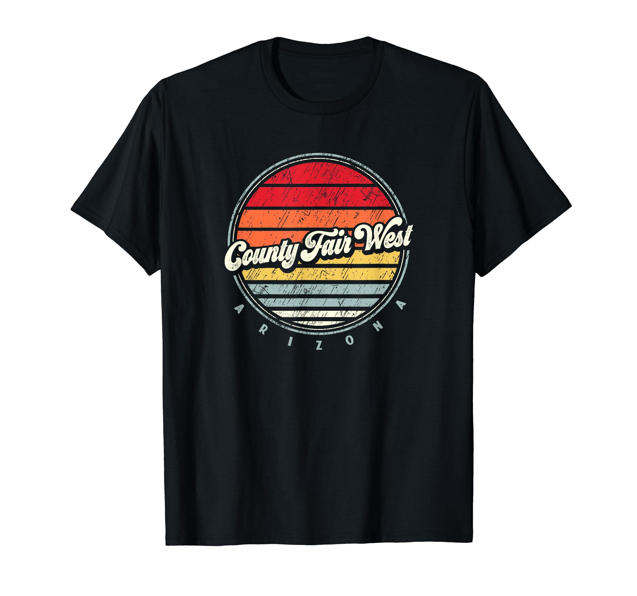 County Fair West Home State 70S Sunset T-Shirt - Streetwear Style Men Women - T-Shirt, Sweatshirt, Hoodie