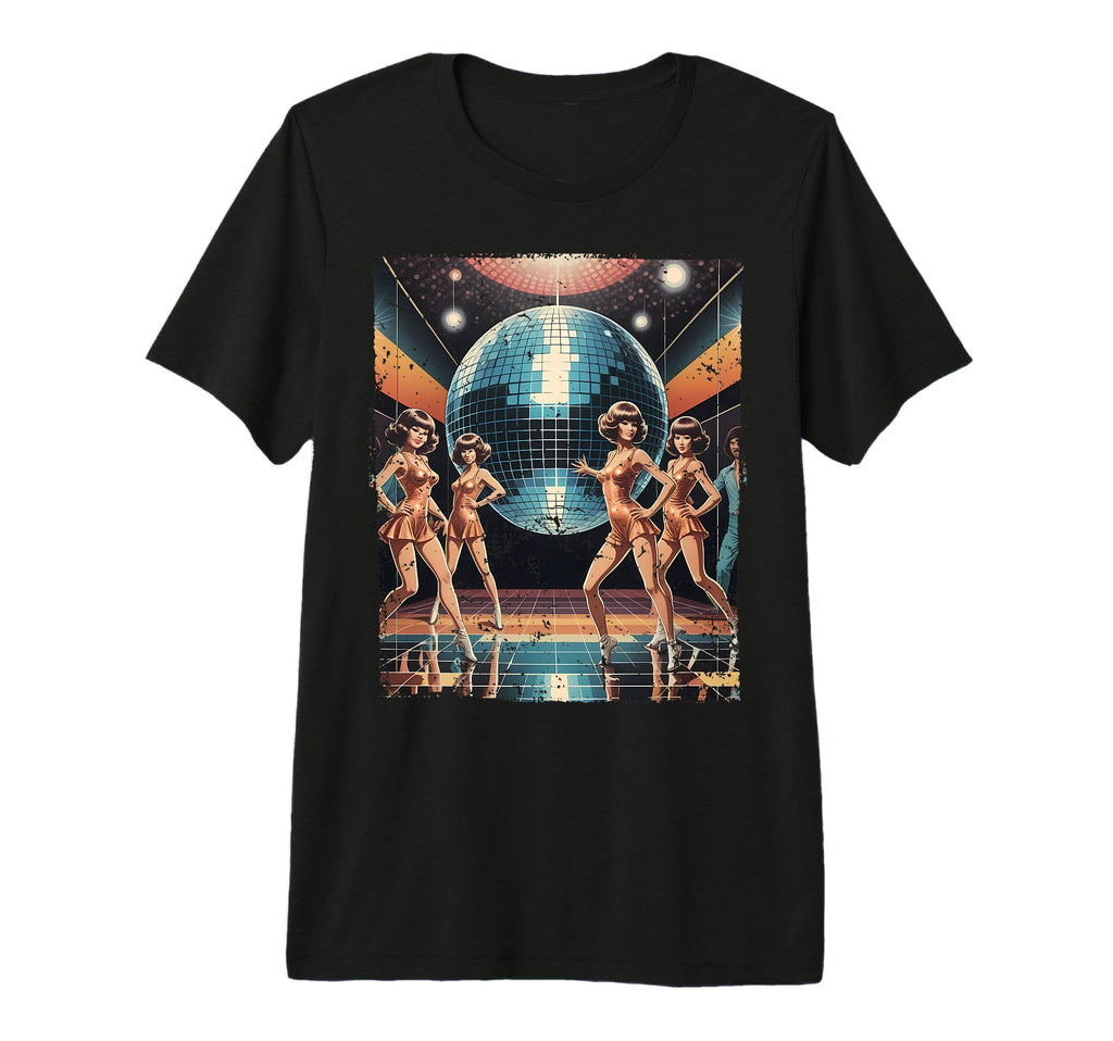 Aesthetic Disco Ball Party Tri Blend T-Shirt - Trendy Graphic for Adults - T-Shirt, Sweatshirt, Hoodie