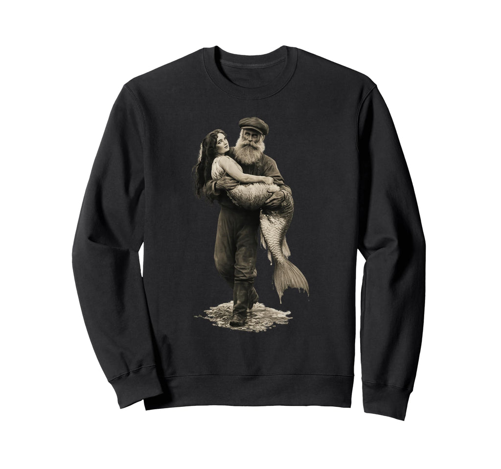 Sea Maiden Illustration Sweatshirt - Minimalist Print Unisex - T-Shirt, Sweatshirt, Hoodie