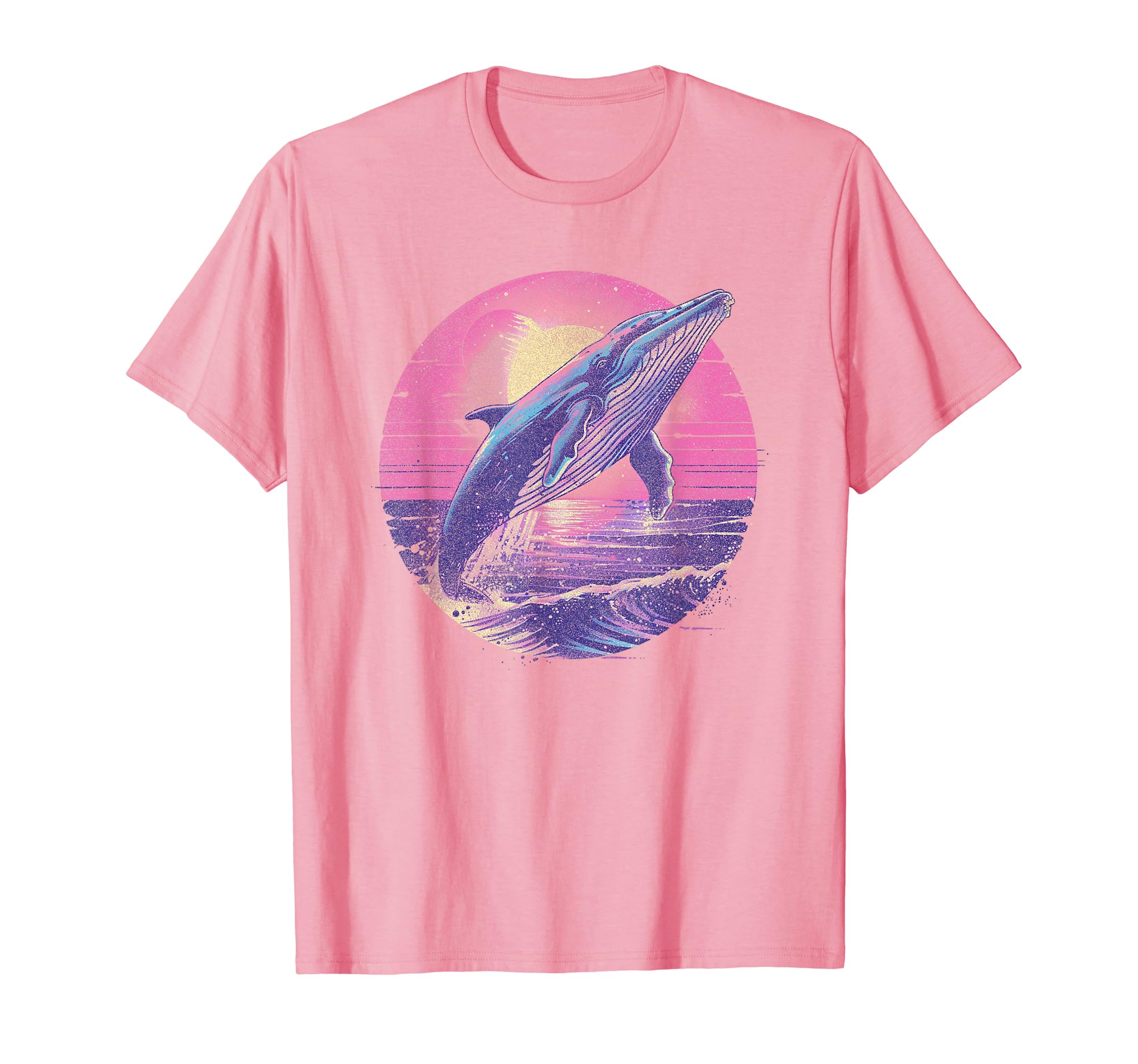 Whale Vaporwave Aesthetic Synthwave 80S T-Shirt - Aesthetic Graphic Unisex - T-Shirt, Sweatshirt, Hoodie