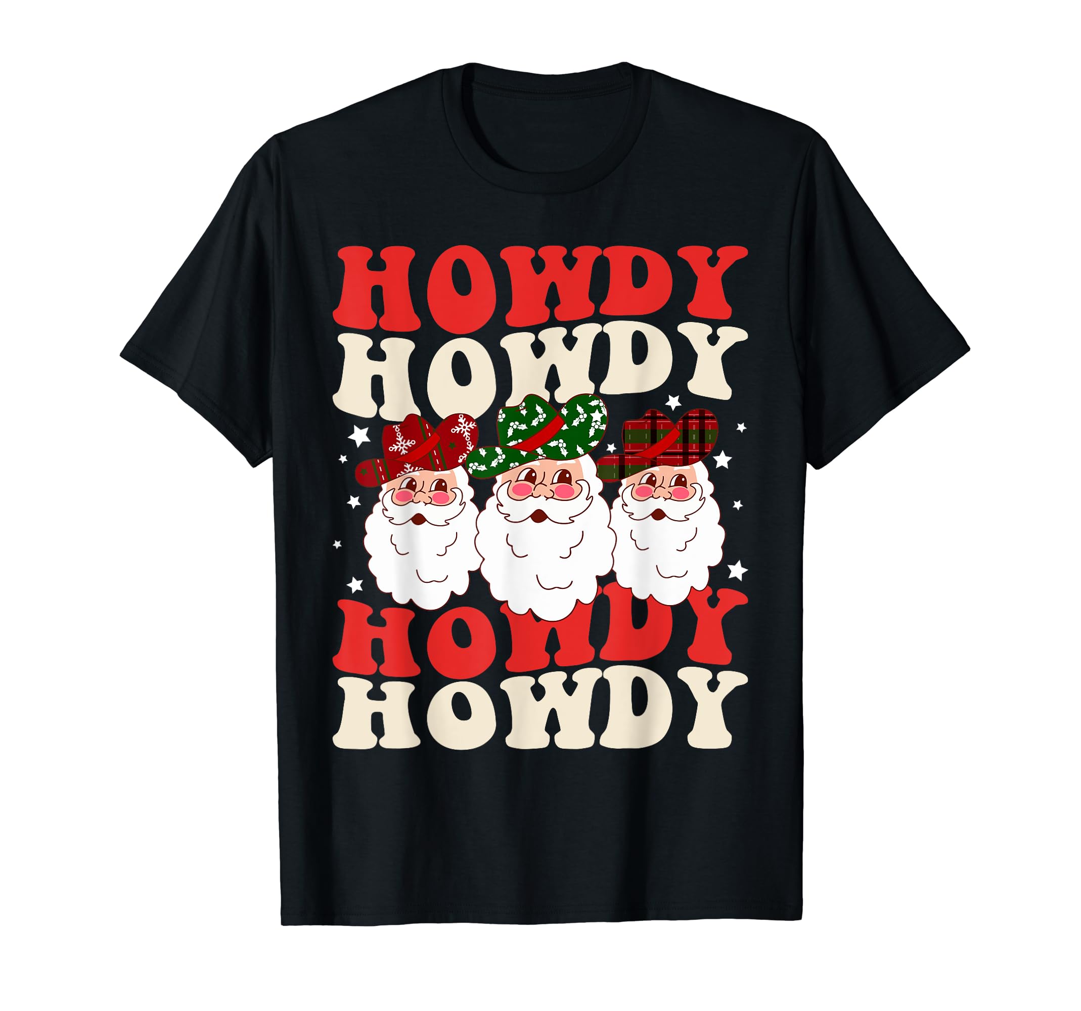 Howdy Santa Western Rodeo T-Shirt - Casual Everyday Wear for Adults - T-Shirt, Sweatshirt, Hoodie