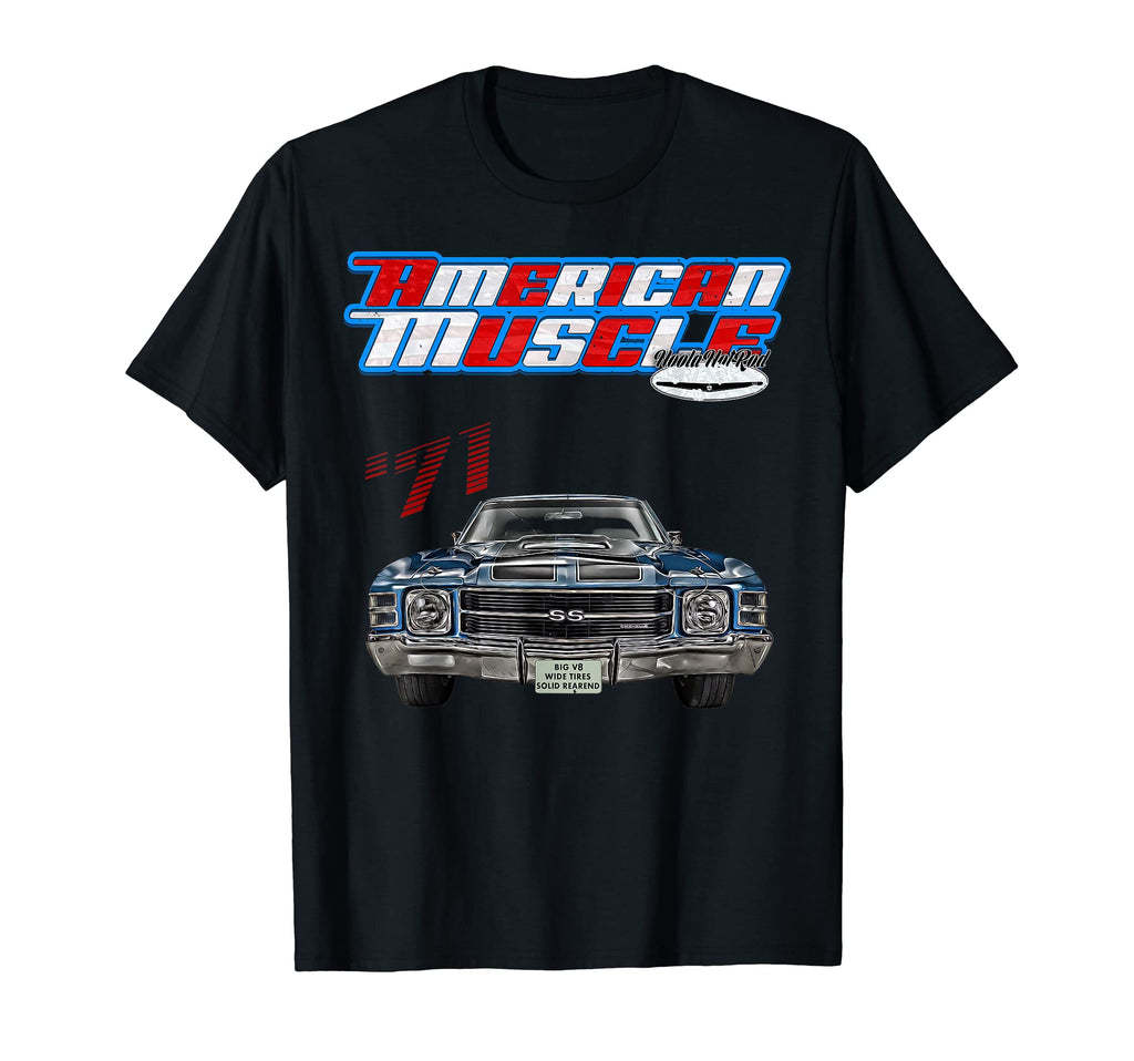 1971 Chevelle Muscle Car Ss454 Ss427 T-Shirt - Minimalist Print Unisex - T-Shirt, Sweatshirt, Hoodie