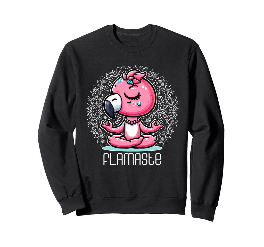 Flamaste Funny Flamingo Yoga Sweatshirt - Casual Everyday Wear for Adults - T-Shirt, Sweatshirt, Hoodie
