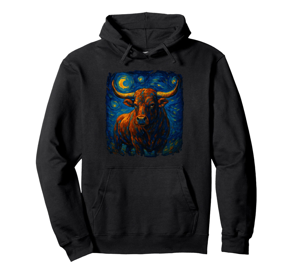 Bull Rodeo Distressed Cowboy Western Hoodie - Minimalist Print for Adults - T-Shirt, Sweatshirt, Hoodie
