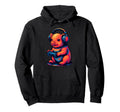Mini Pig Gamer Gaming Pet Lover Hoodie - Minimalist Print for Adults - T-Shirt, Sweatshirt, Hoodie