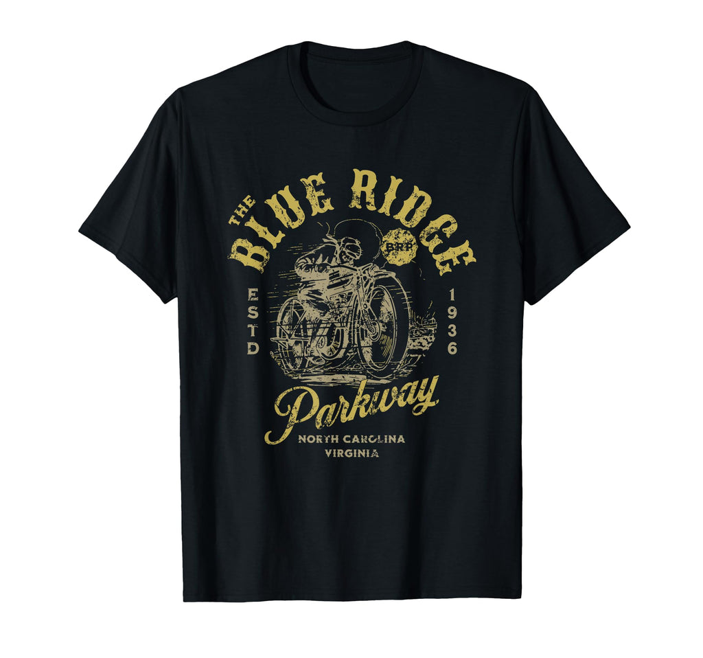 Blue Ridge Parkway Motorcycle T-Shirt - Unique Graphic Men Women - T-Shirt, Sweatshirt, Hoodie