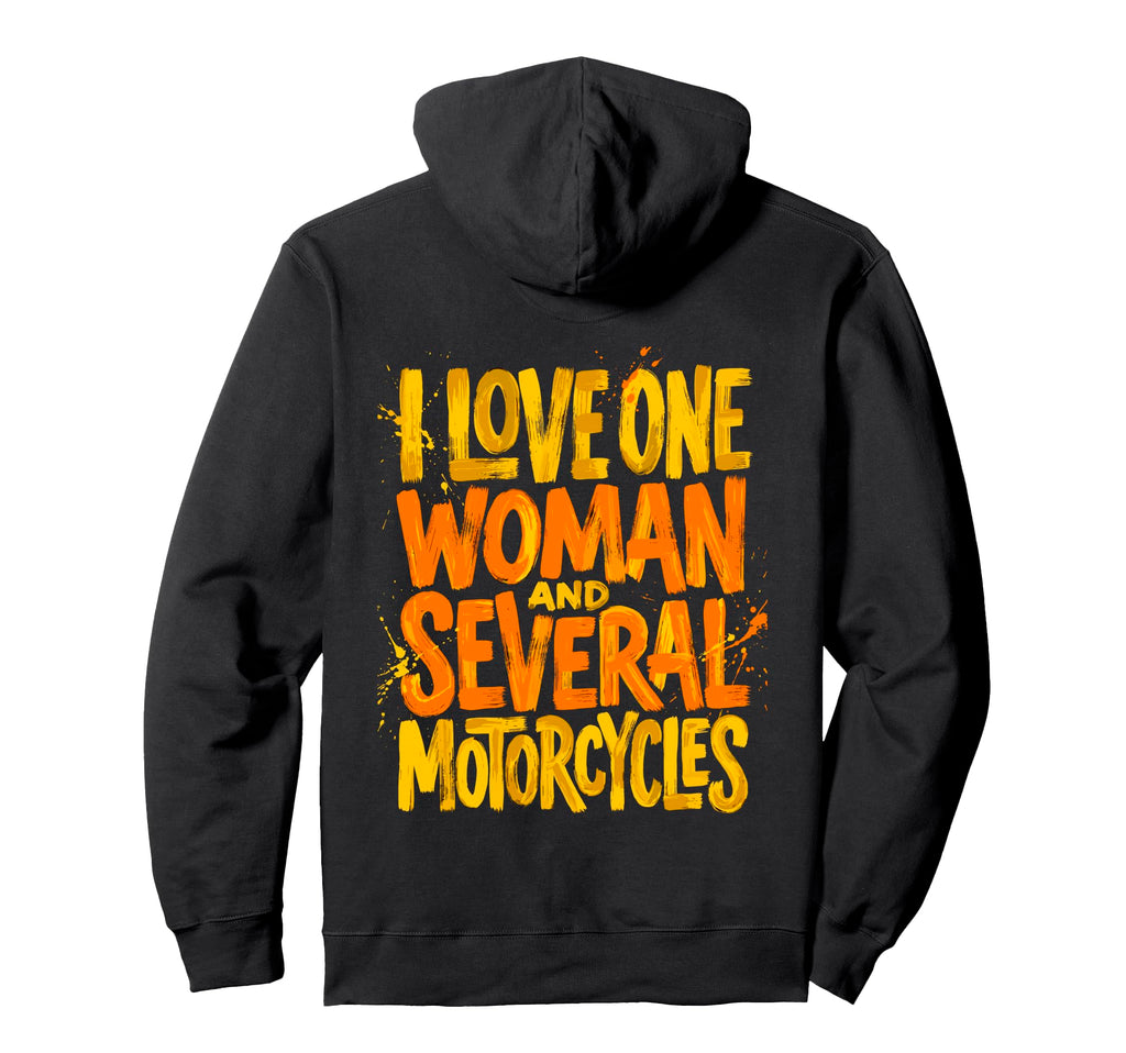 One Several Motorcycles Funny Biker Hoodie - Aesthetic Graphic for Adults - T-Shirt, Sweatshirt, Hoodie
