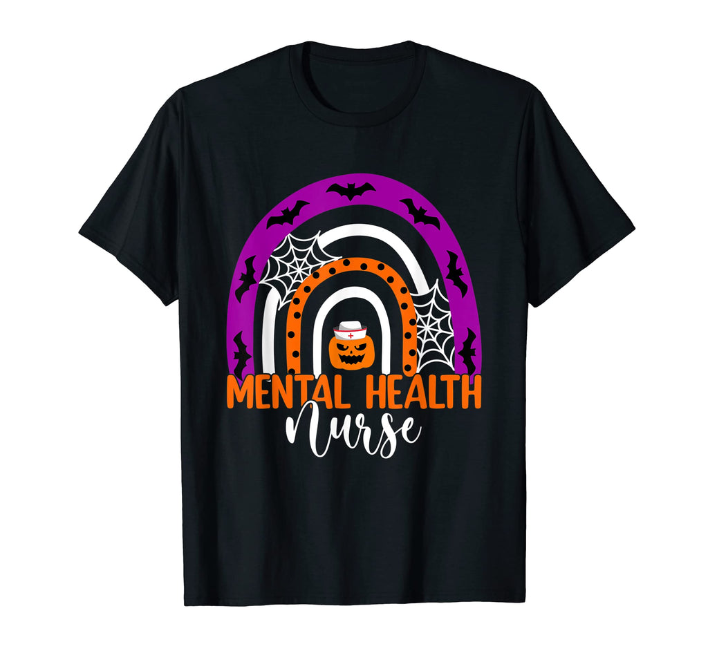 Mental Health Nurse Halloween T-Shirt - Aesthetic Graphic for Adults - T-Shirt, Sweatshirt, Hoodie