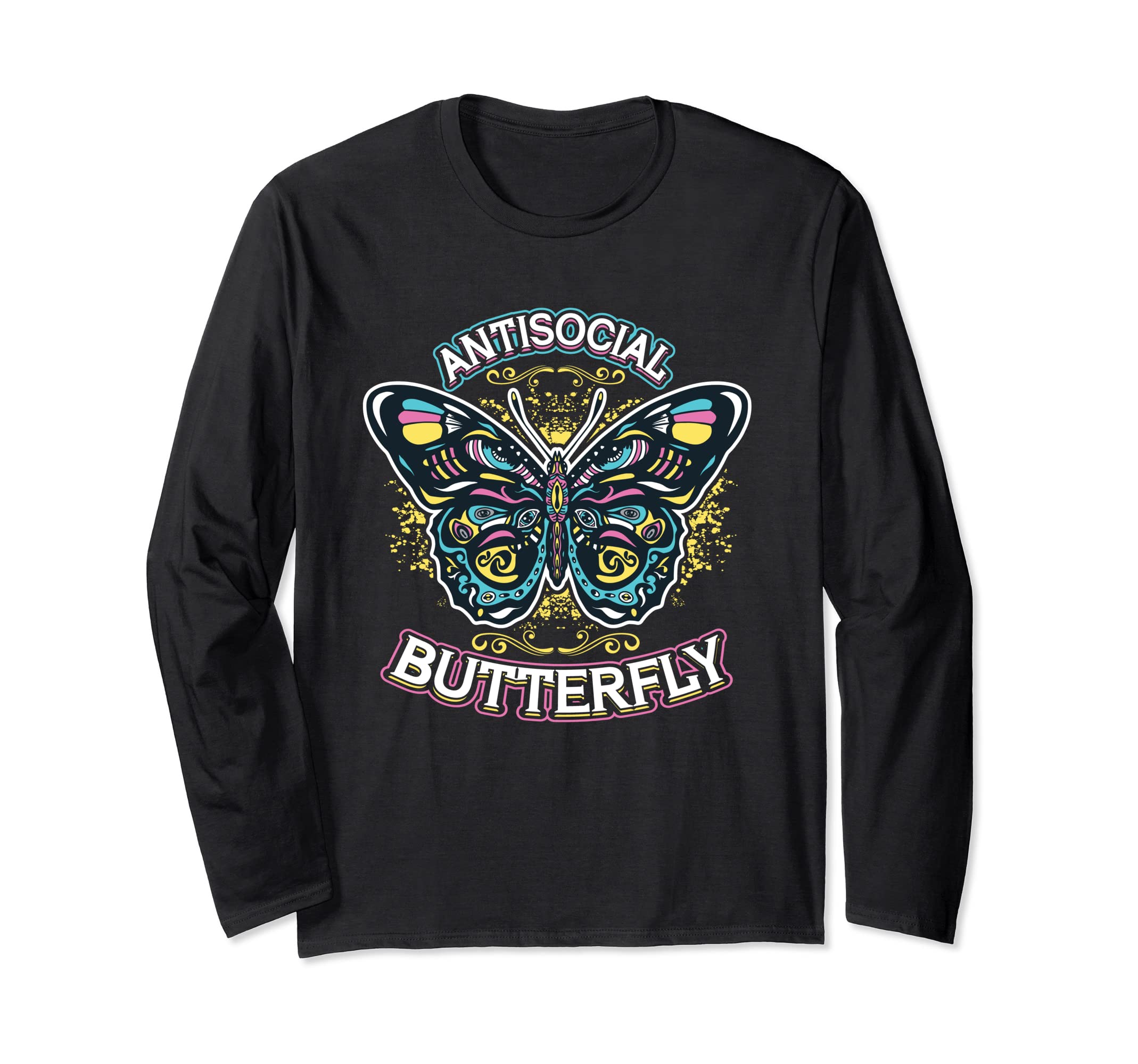 Antisocial Butterfly T-Shirt - Streetwear Style Men Women - T-Shirt, Sweatshirt, Hoodie