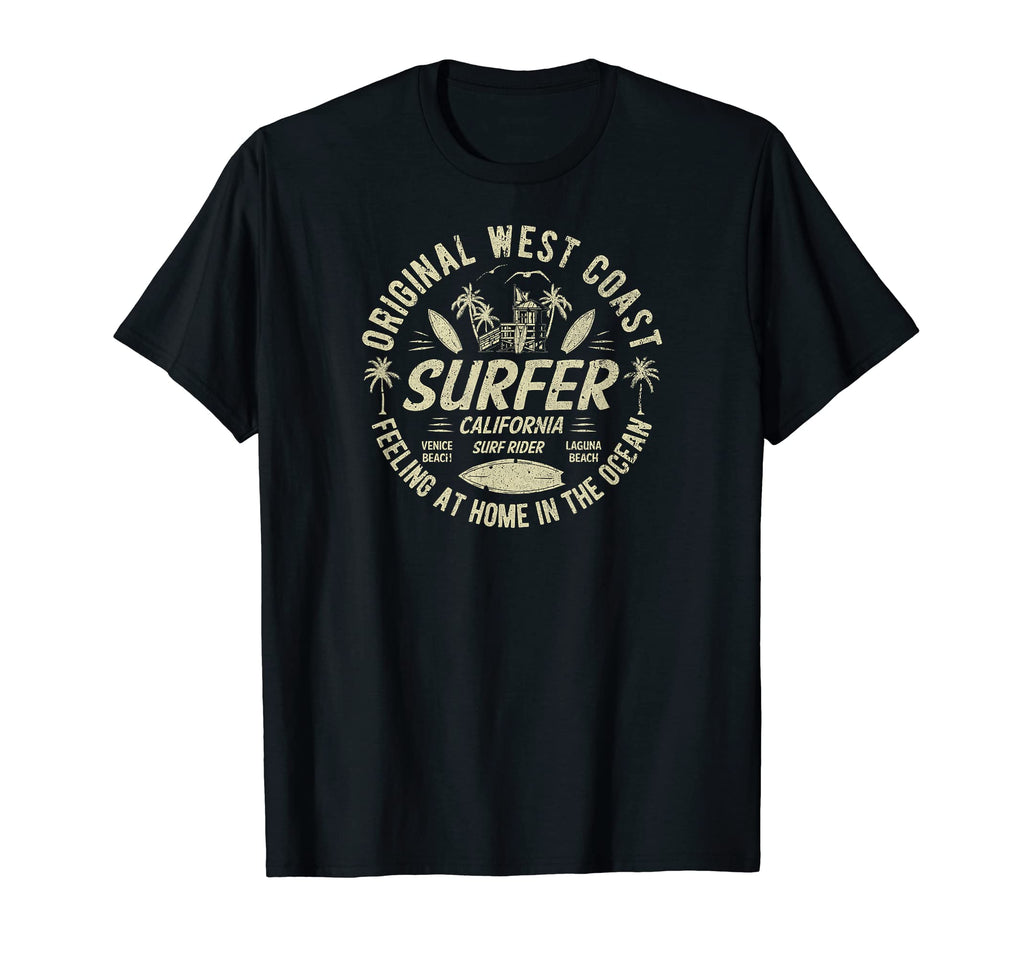 Original West Coast Surfer California T-Shirt - Fun Novelty Design Unisex - T-Shirt, Sweatshirt, Hoodie
