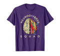 Neurodiversity Neurodiverse Brain T-Shirt - Novelty Apparel for Adults - T-Shirt, Sweatshirt, Hoodie