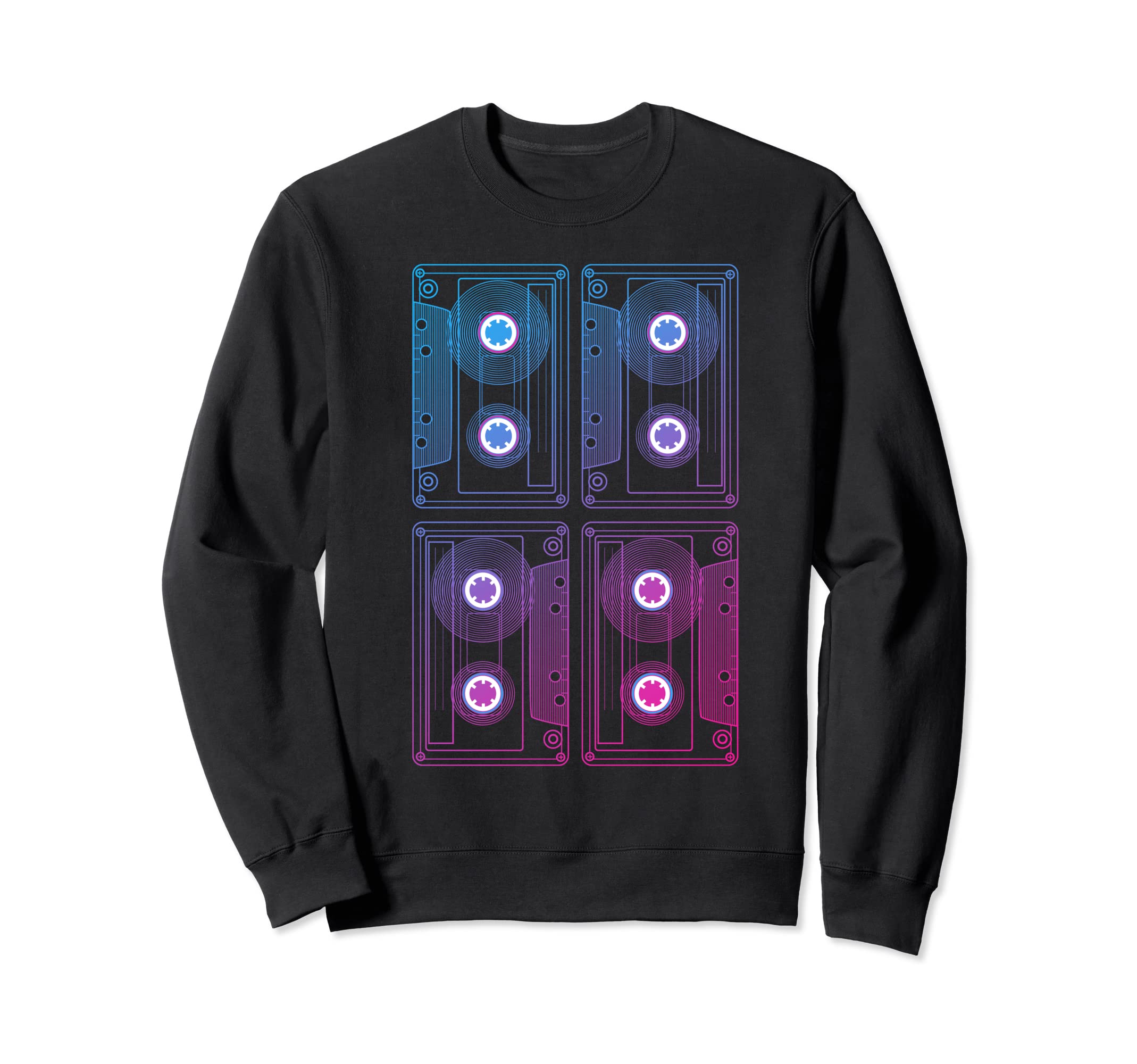 80S Vaporwave Cassette Tape Sweatshirt - Minimalist Print Men Women - T-Shirt, Sweatshirt, Hoodie