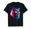 Synthwave Cat Vaporwave Cat T-Shirt - Streetwear Style for Adults - T-Shirt, Sweatshirt, Hoodie