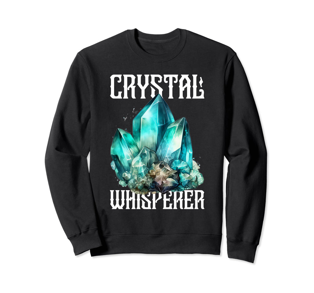 Sage Crystal Reiki Crystal Sweatshirt - Casual Everyday Wear Men Women - T-Shirt, Sweatshirt, Hoodie