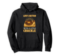 Vinyl Record Turntable Lifes Better Hoodie - Casual Everyday Wear Unisex - T-Shirt, Sweatshirt, Hoodie