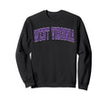 West Virginia Purple Text Sweatshirt - Graphic Print for Adults - T-Shirt, Sweatshirt, Hoodie