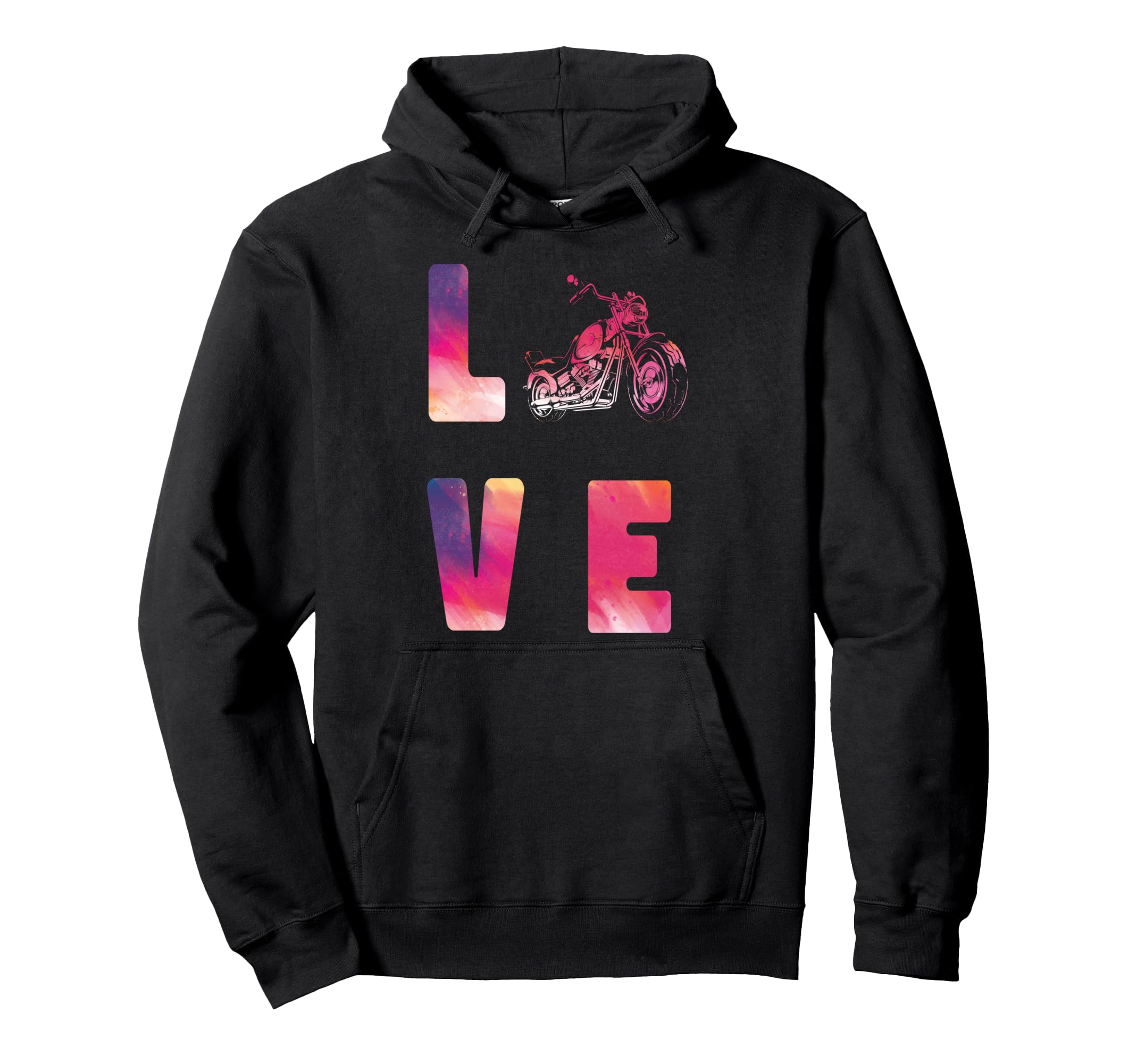 Motorcycle Biker Love Hoodie - Trendy Graphic for Adults - T-Shirt, Sweatshirt, Hoodie