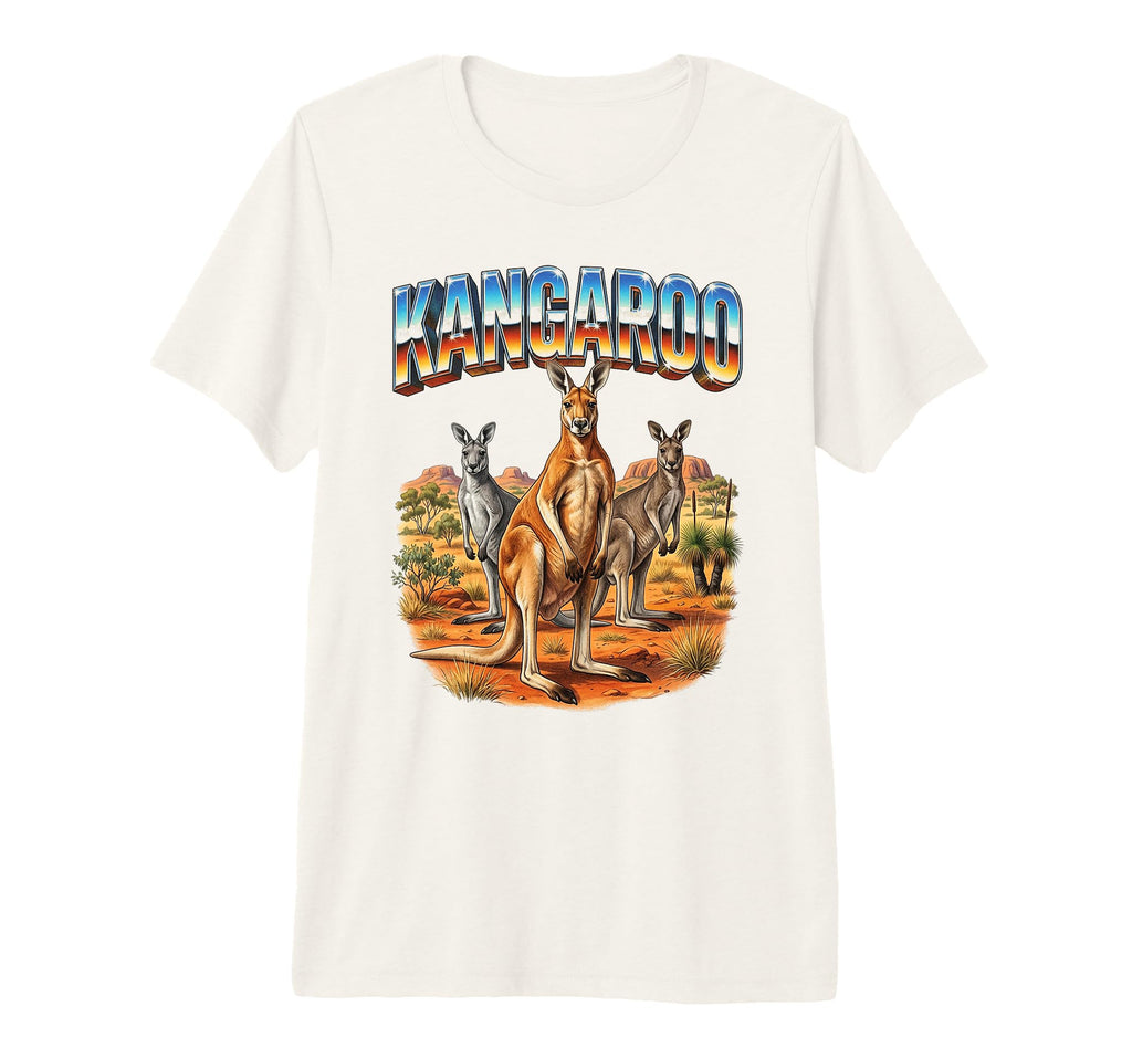 Kangaroo 70S 90S Kangaroo Australian Animal T-Shirt - Graphic Print Unisex - T-Shirt, Sweatshirt, Hoodie