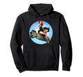 Pin Up Bomber Aviation Military Hoodie - Custom Art Print for Adults - T-Shirt, Sweatshirt, Hoodie
