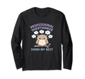 Professional Overthinker Owl Doing T-Shirt - Custom Art Print for Adults - T-Shirt, Sweatshirt, Hoodie