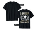 Ride Choke People Biker Wings Skull T-Shirt - Trendy Graphic Unisex - T-Shirt, Sweatshirt, Hoodie