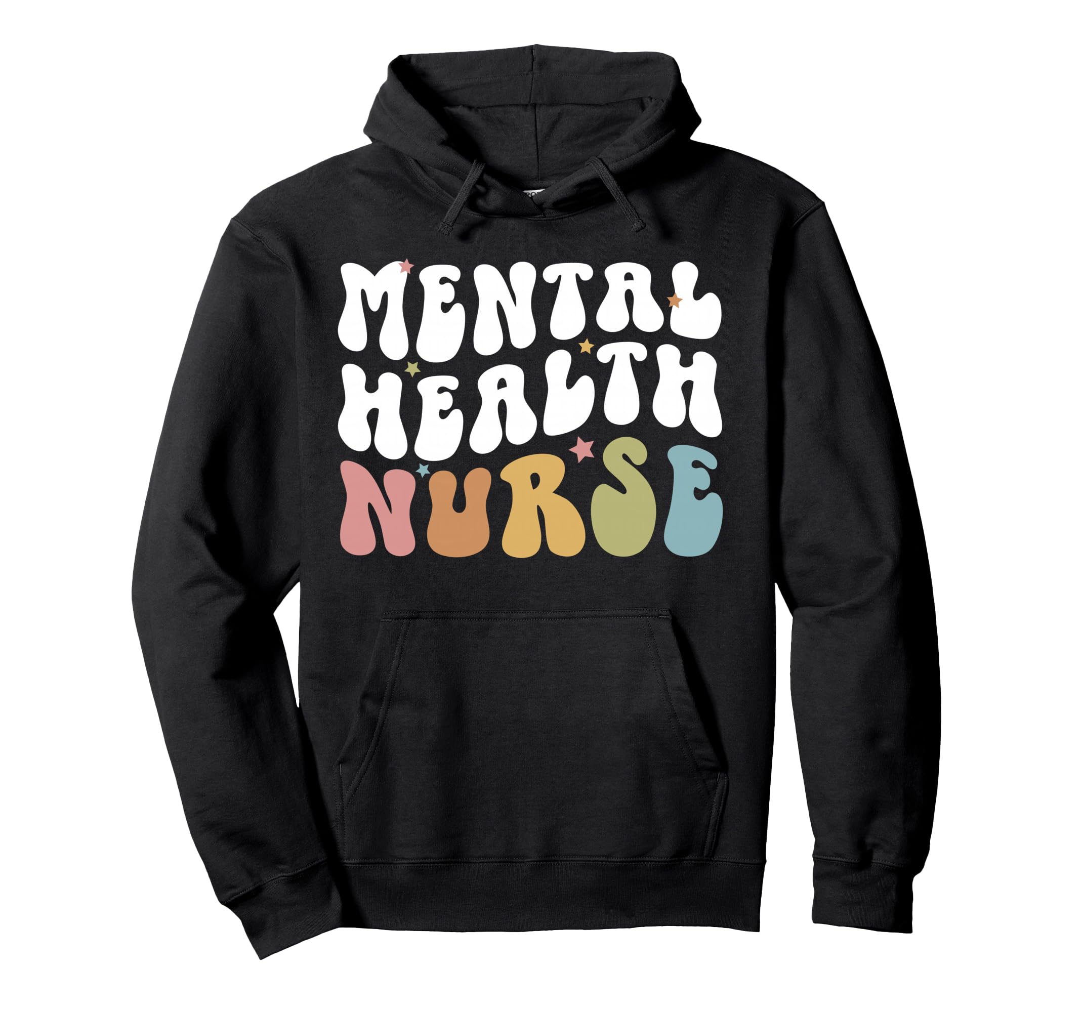 Mental Health Nurse Groovy Mental Health Hoodie - Trendy Graphic Unisex - T-Shirt, Sweatshirt, Hoodie