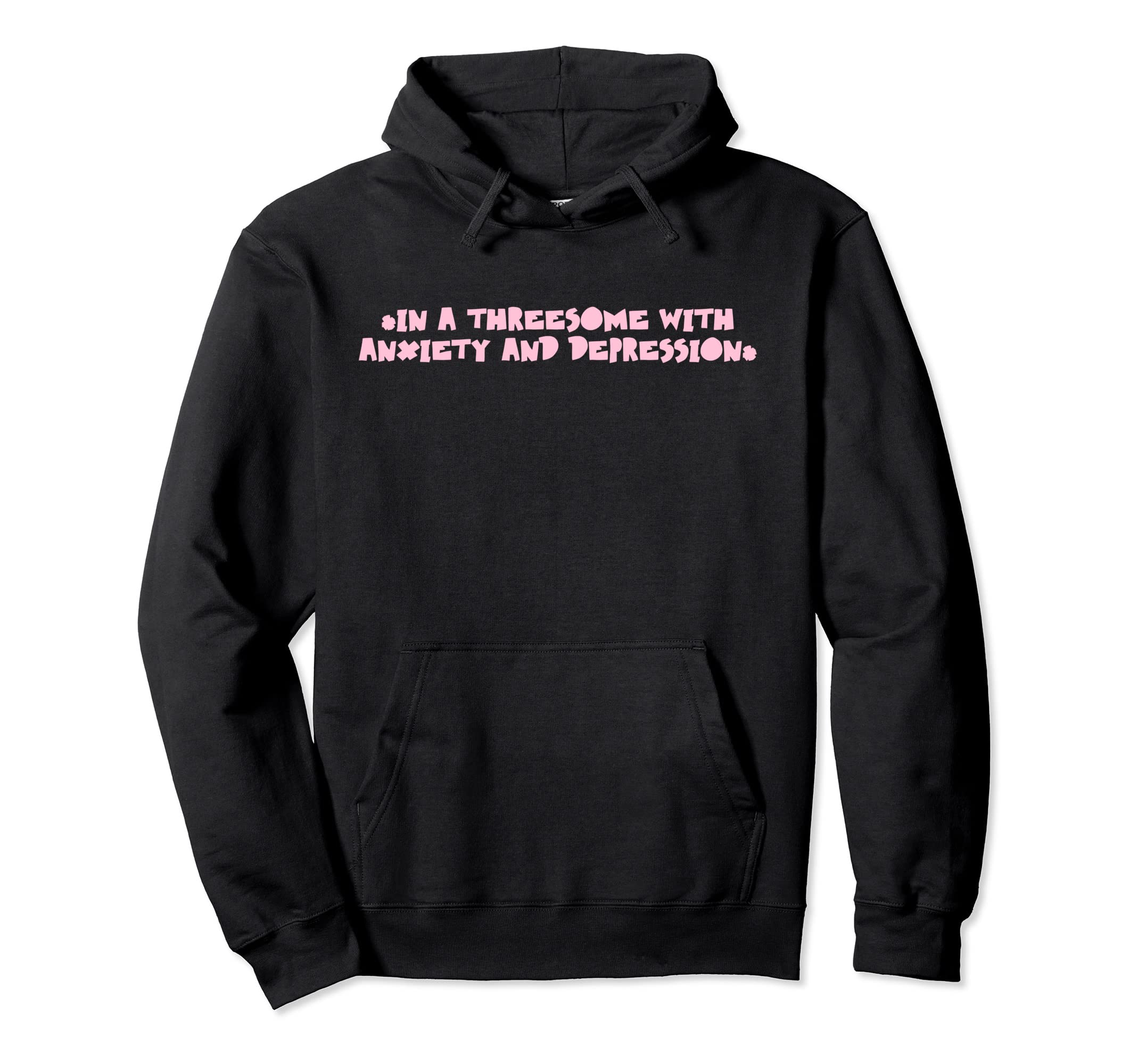 Threesome Anxiety And Depression Mental Hoodie - Novelty Apparel Men Women - T-Shirt, Sweatshirt, Hoodie