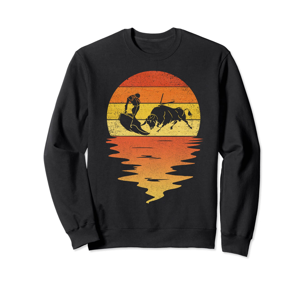 Bullfighting Sunset 70S Bullfighting Sweatshirt - Unique Graphic for Adults - T-Shirt, Sweatshirt, Hoodie