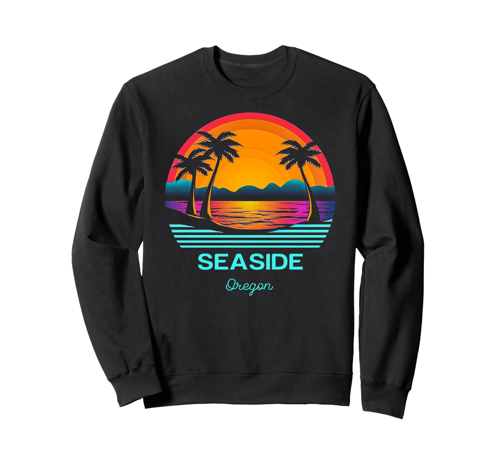 Seaside Oregon Sweatshirt - Aesthetic Graphic for Adults - T-Shirt, Sweatshirt, Hoodie